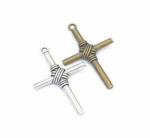 A granel 100 PCS tamanho grande encantos cruz pingente cruz 4932mm bom para DIY artesanato jóias making7077263