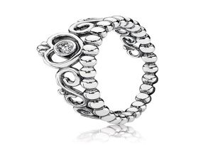Autentici anelli in argento sterling 925 gioielli per ragazze da donna per anello principessa Tiara Crown con scatola originale Set di anelli nuziali8241623