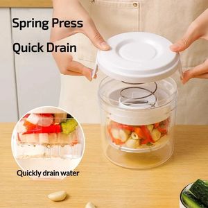 Vegetable Dehydrator Cucumber Whey Separator Food Strainer Vegetables Fruits Filter With Steel Spring Press Type Yogurt Maker 240130