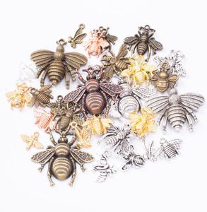 200 grammi Vintage argento colore bronzo insetto ape vespa calabrone ciondolo con ciondoli per braccialetto orecchino collana creazione di gioielli fai da te9150333