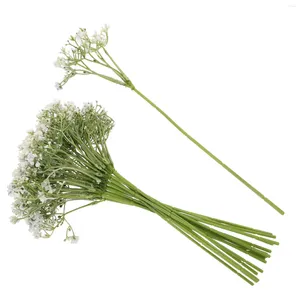 Dekorativa blommor Simulerade gipsophila dekor bröllop blommor bukett babysbreath buketter konstgjorda parti levererar plastfalska hem