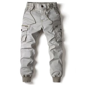 Kargo pantolon erkekler koşu sıradan pantolon pamuk tam uzunluk askeri erkek sokak kıyafeti erkek iş taktik eşofman pantolon artı boyut 240127