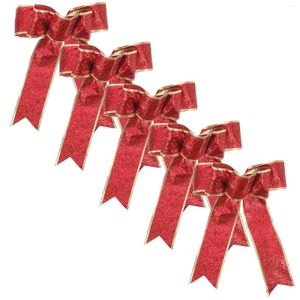 Present Wrap Christmas Bows Wreath Red and Silver Decorations Backrap Tree Big Bow Ribbon