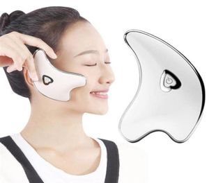 Guasha Massage Tools for Face Care Treatment Vibration Massager Electric Scraping Board Gua Sha Thin Facial V Shape Skin Lifting M4036428