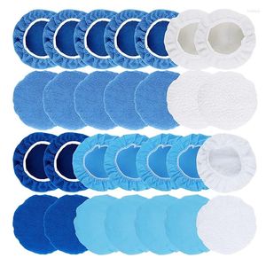 Car Wash Solutions 28 Pcs 5 To 6 Inch Buffing Bonnets Waxers Bonnet Set Polisher Pad Polishing Cover