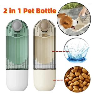 Одежда для собак 2 в 1, чашка для воды для домашних животных, сегментный дизайн, зеленая прогулочная портативная посуда для питья и кормления