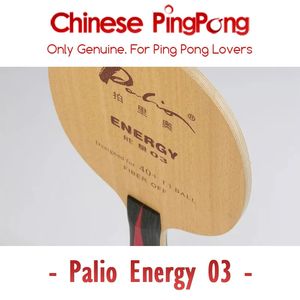 Orijinal Palio Enerji 03 Masa Tenis Blade Raket 54 Karbon Kapalı Ping Pong Yarasa Kürek 240123