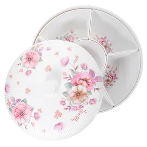 Dinnerware Sets Christmas Container With Lid Nuts Platter Melamine Fruit Serving Tray For Parties