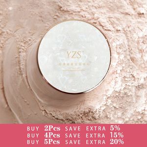 YZS ansikte Löst pulver med puffmineralvattentät matt inställning Finish Makeup Oilcontrol Professional Cosmetics för WOM 240202