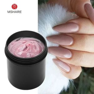 MSHARE 150ml Jelly Gel Builder Nail Extension Gel Cream Medium Soft Cover Shade Pink White Fast Extending UV Nail Hard Gels 240127