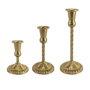 Candle Holders Pillar Holder Metal Candlestick Table Centerpiece Decorative Ornament For