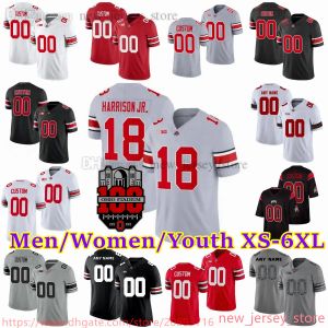 2024 Custom NCAA Ohio State Buckeyes Football Jersey 6 Kyle McCord 18 Marvin Harrison Jr. 51 Luke Montgomery 2 Emeka Egbuka 17 Carnell Tate 88 Gee Scott Jr. 5 Hayden