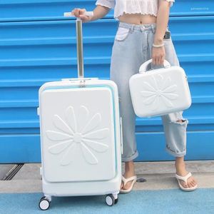 Suitcases 20''/24 Inch Travel Suitcase Set With Small Bag Trolley Luggage Laptop Women Case On Wheels Rolling