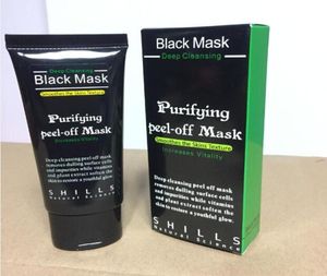 SHILLS Глубоко очищающая черная маска для очистки пор 50 мл Очищающая маска-пленка Маска для лица от черных точек отшелушивающая3045701