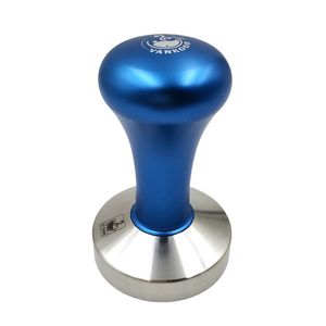 Espresso Coffee Tamper Blue Coffee Tamper Machine Press Flat Base Barista Accessories 51mm 57.5mm 58mm 240130