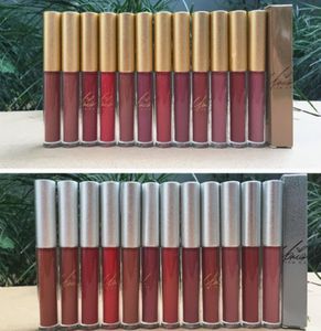 Epacket Nowe makijaż usta Silvergold Box Matte Liquid Lipstick Nonstick Cup LIGLIS12 Różne kolory Happyyunxia8181157
