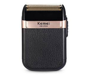 Kemei barbeador elétrico recarregável usb para homens, lâmina dupla alternativa, navalha sem fio, máquina de barbear, aparador de barbeiro 5975937