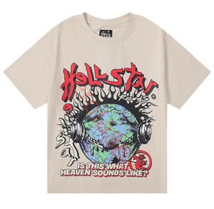 Hellstar Womens Mens Camisetas de Alta Qualidade Mens Camiseta Designer Camisas para Homens Roupas de Verão Moda Casais Algodão Tee Casual Mulheres Manga Curta Tees Hell StarNew