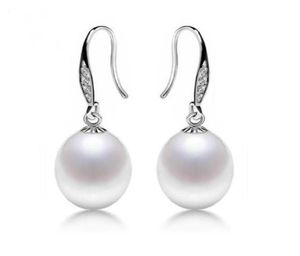 1 paio di orecchini di perle naturali a forma di riso bianco rosa viola da 89 mm, gioielli in argento 925 per le donne33448152575200