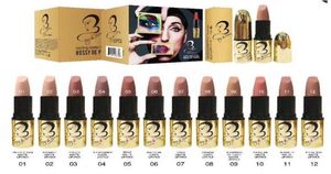 Sprzedaż najniższego pierwszego makijażu Nowa sprzedaż trwała matowa szminka Dwanaście różnych kolorów English Nazwa Prezent7546671