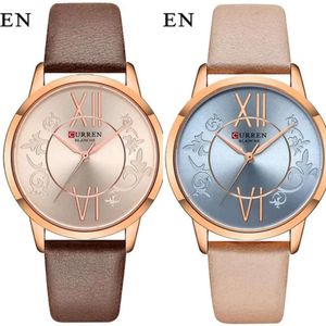 Women Watch Leather Brand Fashion CURREN Strap High Quality Quartz Wrist Watch Casual Women Dress Watches Relogio Feminino312p es