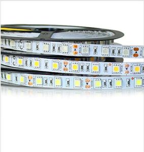 DC12V LED -strip Light SMD 5050 60LEDM Icke -vattentäta flexibla remsor Barbelysning inomhusdekoration Hem RGB White Red Blue Green3016466