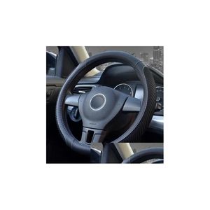 Steering Wheel Covers Ers Car Er Ice Silk Mas Design Comfortable Braid On The Steering-Wheel Volant Mobile Interior Accessories Drop D Otczy