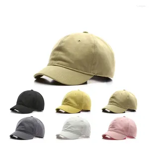 Ball Caps ViCOGODEN Summer Short Brim Baseball Cap Men Outdoor Sport Sun Ochrony Kapelusz Kobieta Pure Kolor Przypadkowy regulowany