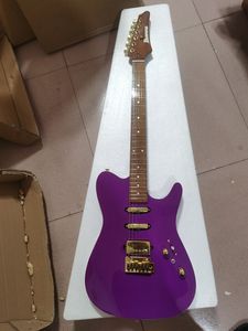 Mor Ibana Elektro Gitar, Karbon Pişmiş Akçaağaç Gitar Kafası, Karbon Fırında Akçaağaç Klavye, Kilit String Tuner, Altın Elektronik Donanım, Stokta