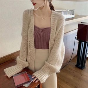 Women's Knits Western Style Loose Lazy Gentle Wind All-Match Sweater Jacket Autumn Wear Retro Forest Knitted Cardigan H773