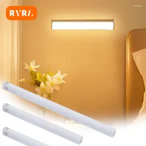 Night Lights Motion Sensor Light Cabinet Wardrobe Lamp Wireless LED USB Closet Aisle Detector Bedroom Room Decor