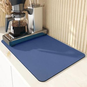 Tovagliette per caffè Tappetino per asciugare i piatti Super assorbente Controsoffitto da cucina per stoviglie Cofanetto antiscivolo pieghevole