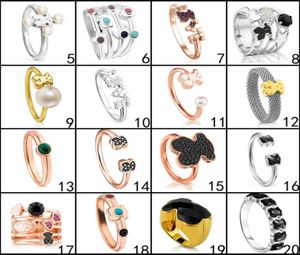 NUOVO Intero 2020 100 925 Orso In Argento Sterling Anello Originale 1 Anello di Moda Produttore di Gioielli Orso Set Gift25372499