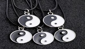 Lot 10PCS Fashion Women Men039s Taoism Tai Chi Yin Yang Charms Naszyjnik When HJ086613696