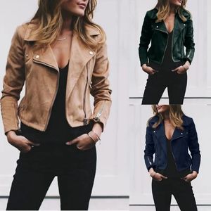 Jacka Women Blazer Classic Coat Zipper Coat Short Solid Jacket Coat Ladies Coat Autumn Winter Long Sleeved Party Tops Fashion 240202