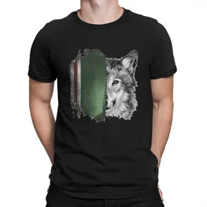 Męskie koszulki T-shirt do twarzy dla mężczyzn o dekolt bawełniany koszulka czeczeński wilk bandyci odważne ubrania na imprezę z krótkim rękawem