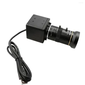 Varifocal 12-120mm Global Shutter High Speed ​​120fps Color CS Mount UVC Plug Spela Driverless USB Camera med mini-fodral