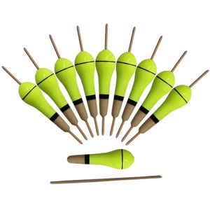 10 pçs bobbers de pesca paulownia cortiça flutuador corrente pesada balsa madeira flutuadores de pesca conjunto 8.5cm/2g flotteur peche golpe pesca 240131