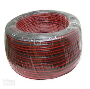 Cabo 2 pinos para cor única 5050 3528 5630 3014 2835 led strip600mlot600m longo vermelho e preto wire9594858