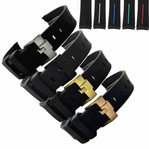 Direkt ab Werk mit Lageradapter Laoshuigui 20 mm Uhrenarmband-Zubehör Silikon-Uhrenarmband Dornschließe 21 mm Gummi S210K