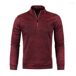 Camisolas masculinas outono inverno quente pullovers jumpers camisola de malha grossa gola alta malhas meio zíper casaco casual camisolas homem