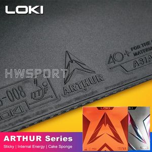 LOKI ARTHUR Asia China Table Tennis Rubber Sticky Offensive Ping Pong with Hard Cake Sponge 240124