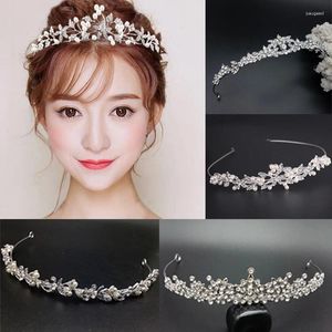 Hair Clips Tiaras And Crowns Band Women Wedding Crown Bride Accessories Jewelry Headband Hoop Tiara For Lovely Girls Hairwear