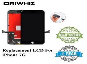 Oriwhiz toppklassikkvalitet för iPhone 7 7G LCD -pekskärm Digitizer Assembly Svart och vit färg Perfekt förpackning Fast 5245467