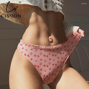 Kvinnors trosor cinoon sexiga kvinnor spetsar låg midja underkläder thong kvinnlig g sträng andas underkläder frestelse bekväma intimat