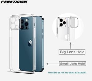 Moda 1 mm miękka TPU Ultrathin Clear Case na iPhone 5s 6 6s 7 8 Plus X XS XR 11 12 13 Mini Slim Silikonowa okładka telefoniczna 1113828