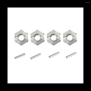 Tigelas 4 unidades de metal 12mm adaptador de cubo sextavado de roda para MJX Hyper Go H16 16207 16208 16209 16210 14301 14302 peças de atualização de carro RC