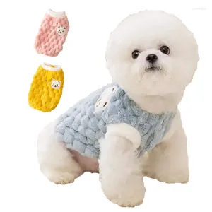 Dog Apparel Winter Clothes Warm Puppy Cooling Vest For Cat WithTraction Plush Pet Shirt Soft Snow Products