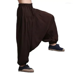 Pantaloni da uomo Pantaloni da uomo in cotone tinta unita stile uomo Taglie forti M-5XL Pantaloni elasticizzati in vita larghi Pantalone incrociato Verde militare Pantalon nero