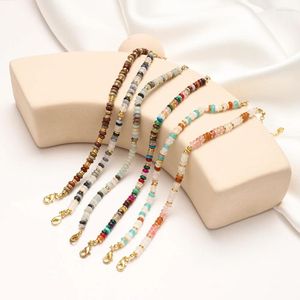 Charm Bracelets ZMZY Vintage Genuine Natural Muticolor Tourmaline Abacus Beads Women Men Energy Stone Handmade Jewelry